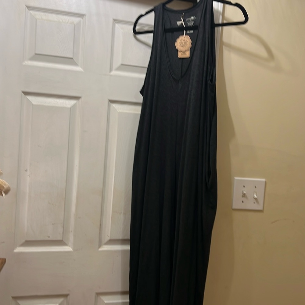 Roomy romper. Charcoal, new with tags